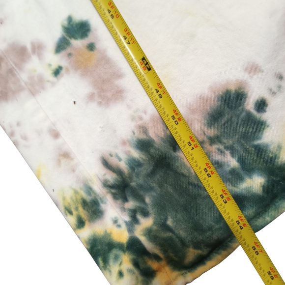 Earthbound Tie Dye Wide Leg Jumpsuit Boho Overall Festival 100% Cotton Sz Small - Picture 8 of 10